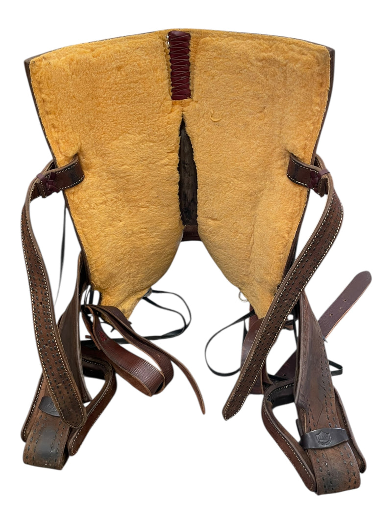 Alamo Saddle W/ Tack - Brown - 16" / Approx 7" Gullet - USED