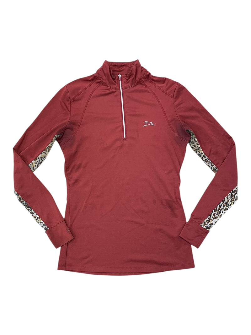 RJ Classics LS Sun Shirt - Red/Leopard - Est. S - USED