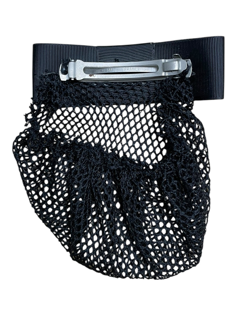 Hair Net Bun - Black/Brass Horse - One Size - USED