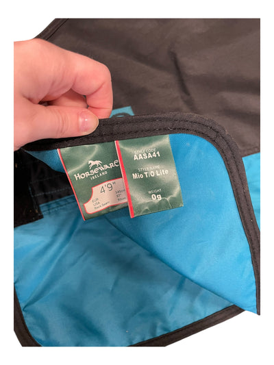 Mio T/O Sheet - Black/Teal - 57" - USED