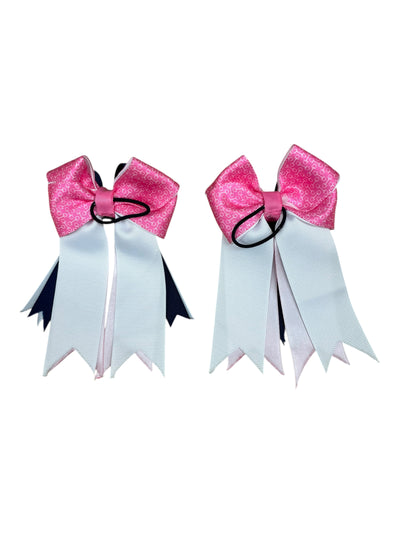 Show Bows - Pink/Navy Pattern - One Size - USED
