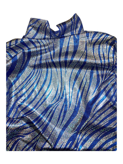 Western Rail Shirt - Blue/Silver Zebra - Est. Youth L - USED
