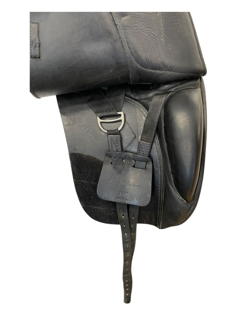 M Toulouse Aachen DR Saddle - Black - 18" / Wide - USED