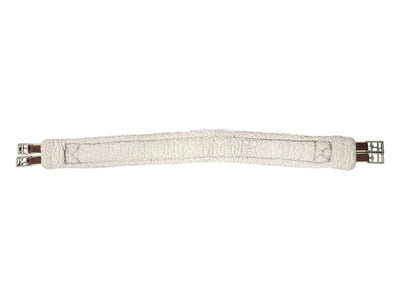 Fleece Lined Girth - Brown/White - 50" - USED