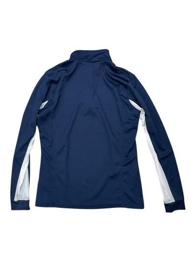 Horze LS 1/4 Zip - Navy/Orange/White - US 8 - USED