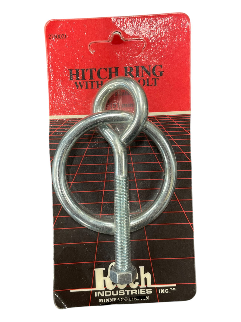 Hitch Ring W/ Eye Bolt *NWT* - Nickel - 2" - USED