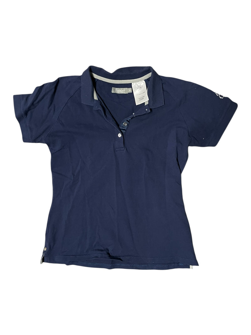 Ovation SS Polo - Navy/Bling Logo - S - USED