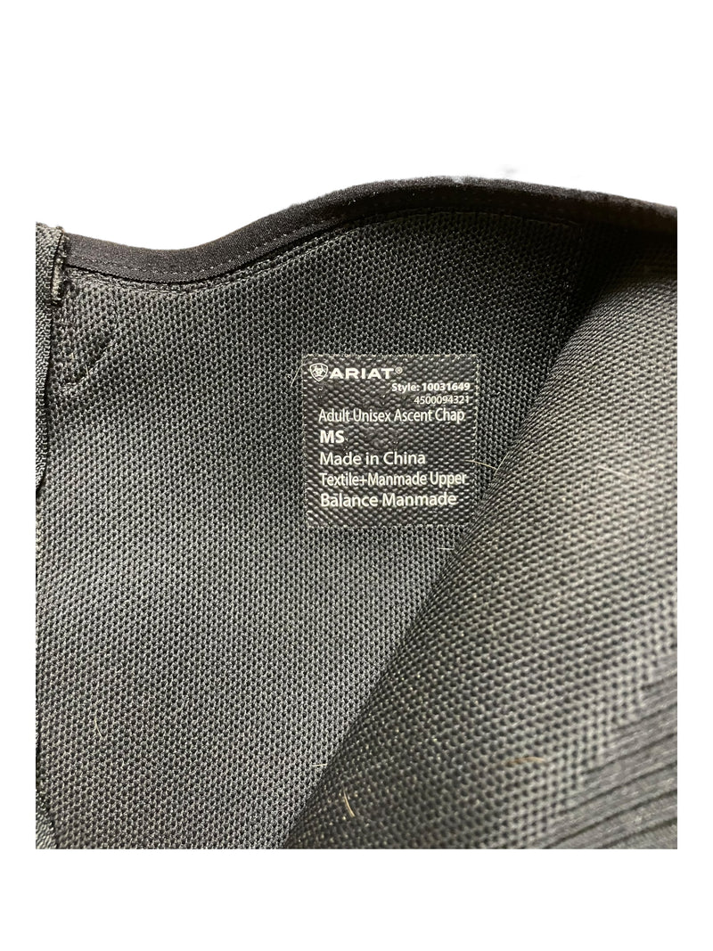 Ariat Ascent Half Chaps - Black - Medium/Short - USED