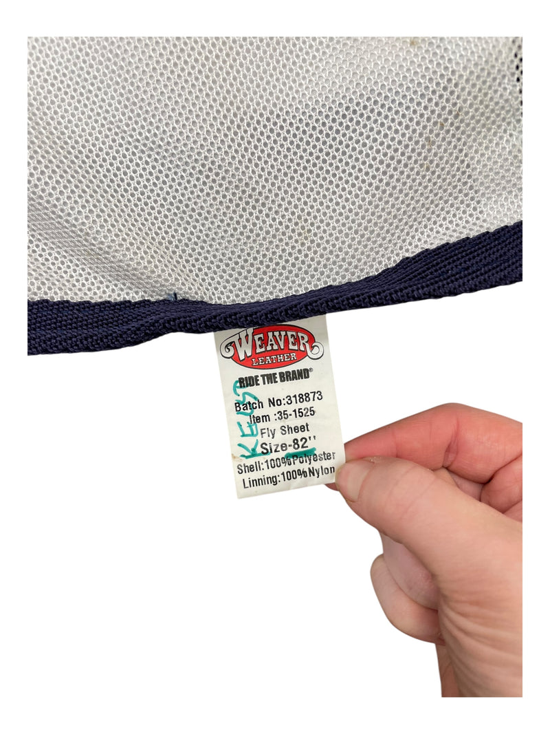 Weaver Fly Sheet - White/Navy Trim - 82" - USED