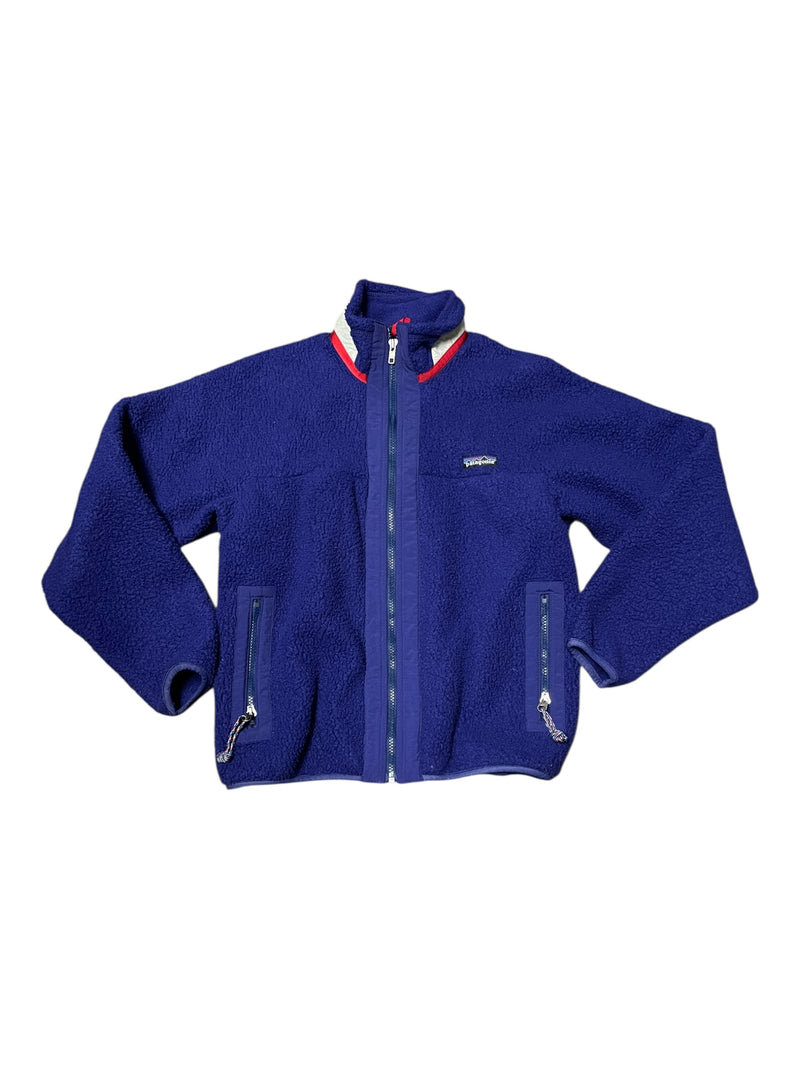 Patagonia Fleece Jacket - Dark Purple Blue - Kids 14 - USED