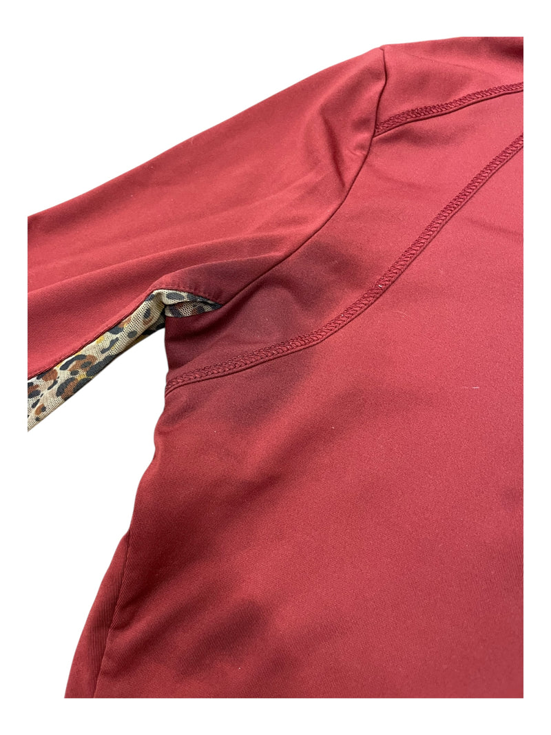 RJ Classics LS Sun Shirt - Red/Leopard - Est. S - USED