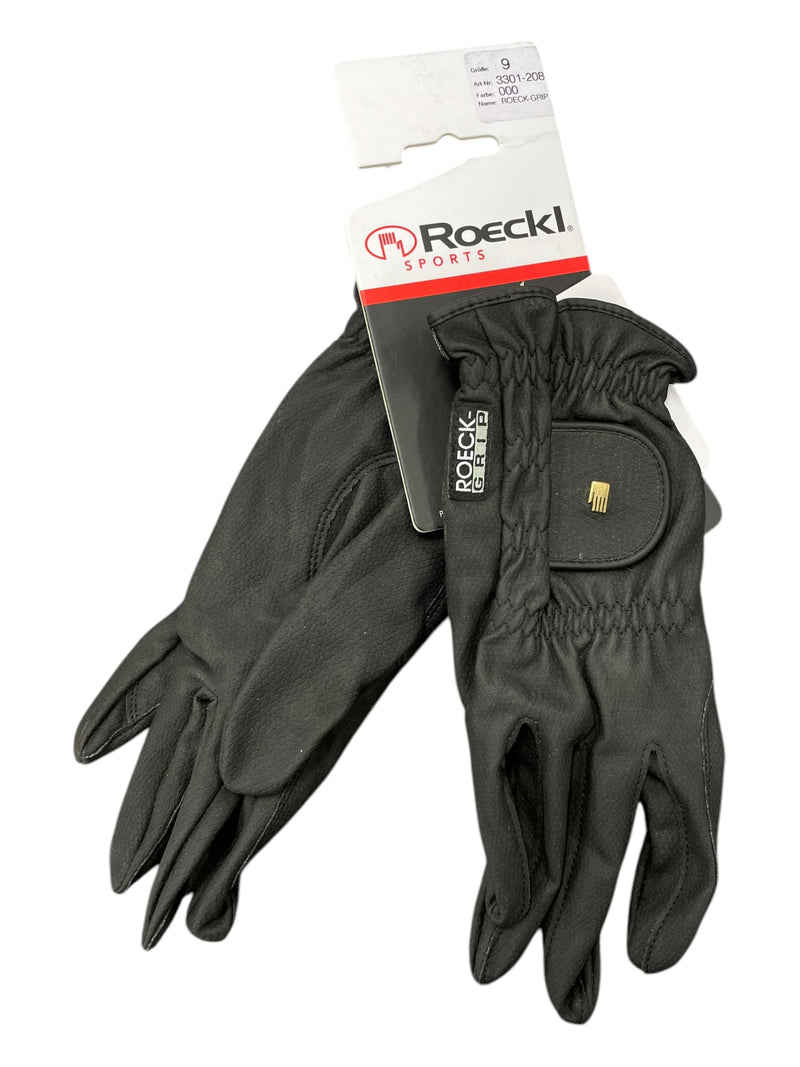 Roeckl Grip Gloves *NWT* - Black - 9 - USED