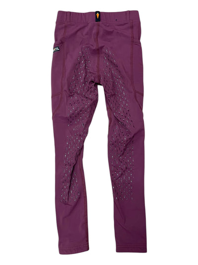 Kerrits Winter Lined FS Tight - Berry - Youth M - USED
