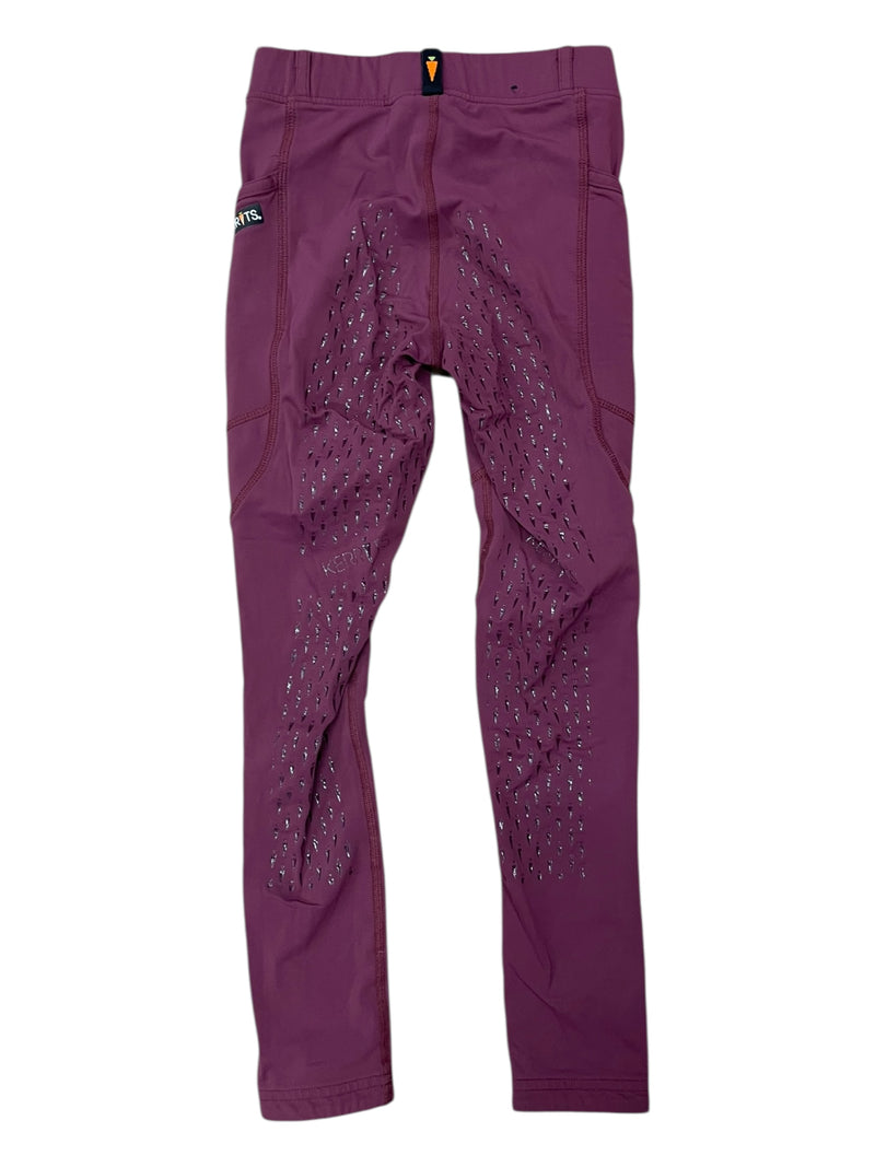 Kerrits Winter Lined FS Tight - Berry - Youth M - USED