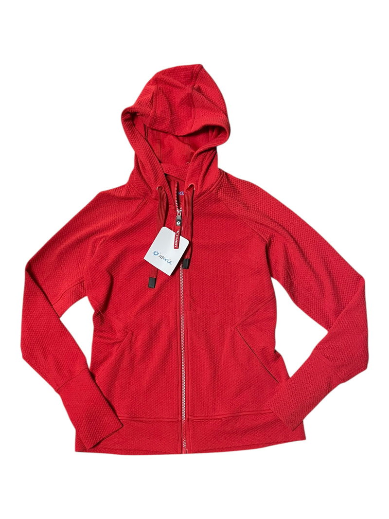 IBKUL Popcorn Stitch Hoody Jacket *NWT* - Red - S - USED