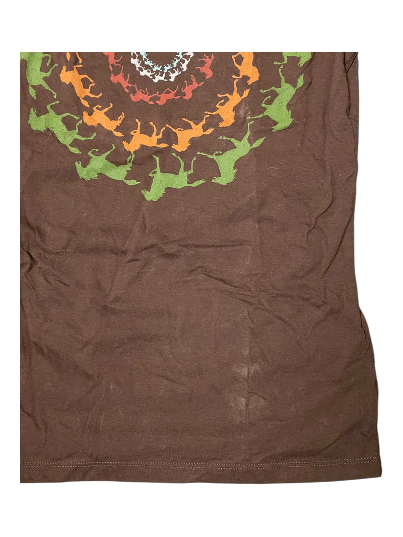 Heavy Rotation Tee - Brown/Horse Print - M - USED