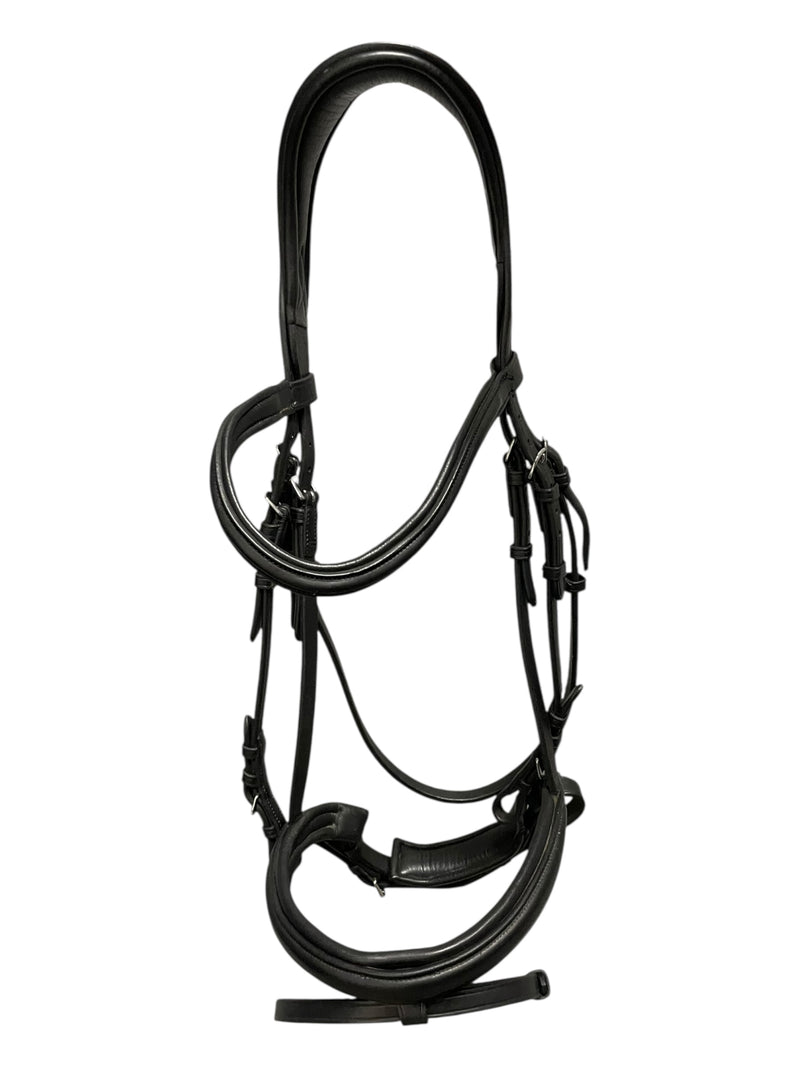 Ergonomic Comfort Bridle W/ Reins - Black - F/S - USED