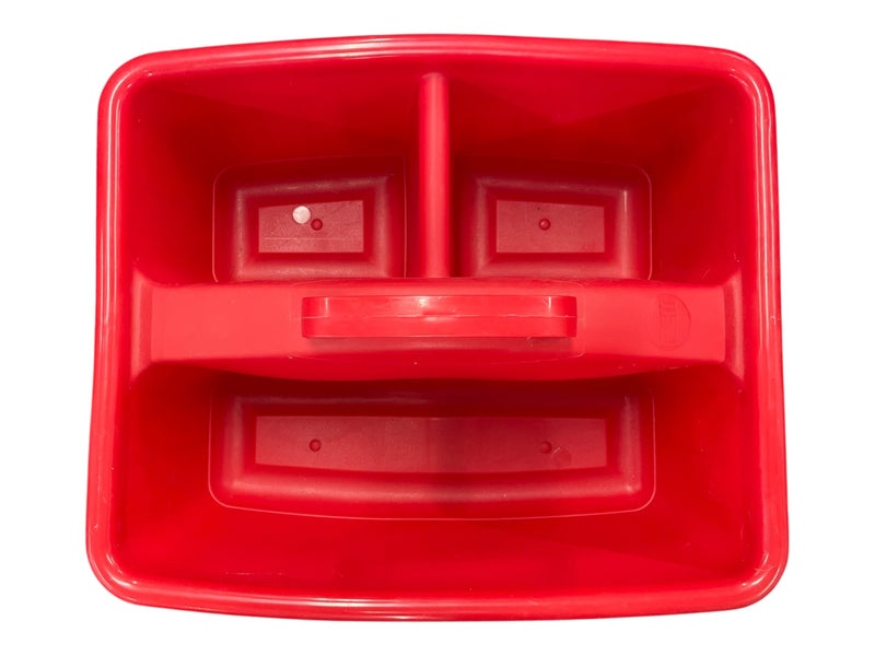 Frem Plastic Groom Tote - Red - Approx 10 x 15 x 6" - USED