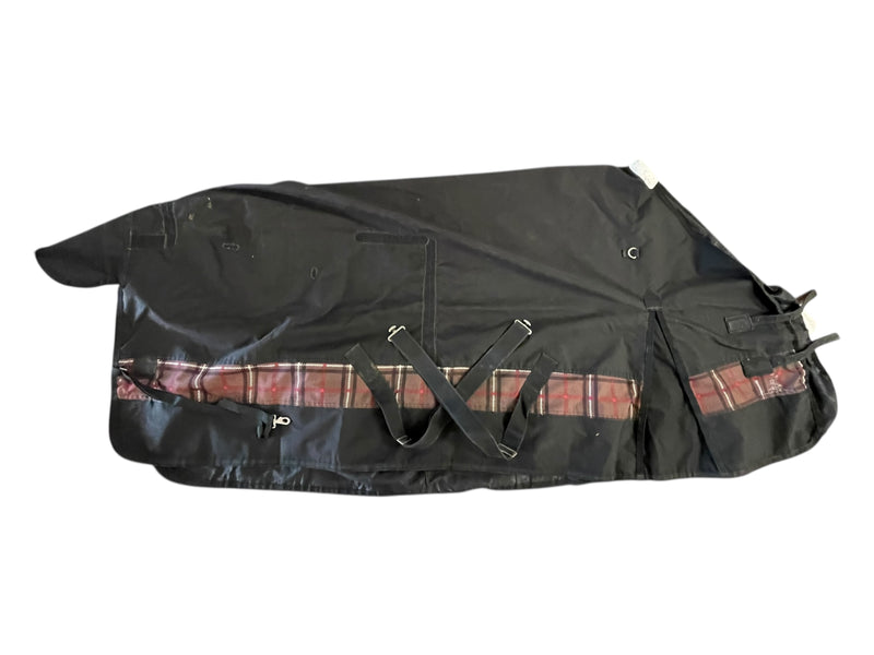 Country Pride T/O Sheet - Black/Brown Plaid - 78" - USED