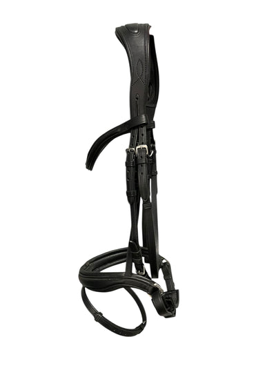 Ergonomic Comfort Bridle W/ Reins - Black - F/S - USED