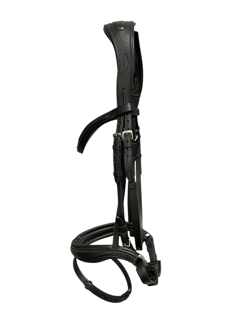Ergonomic Comfort Bridle W/ Reins - Black - F/S - USED