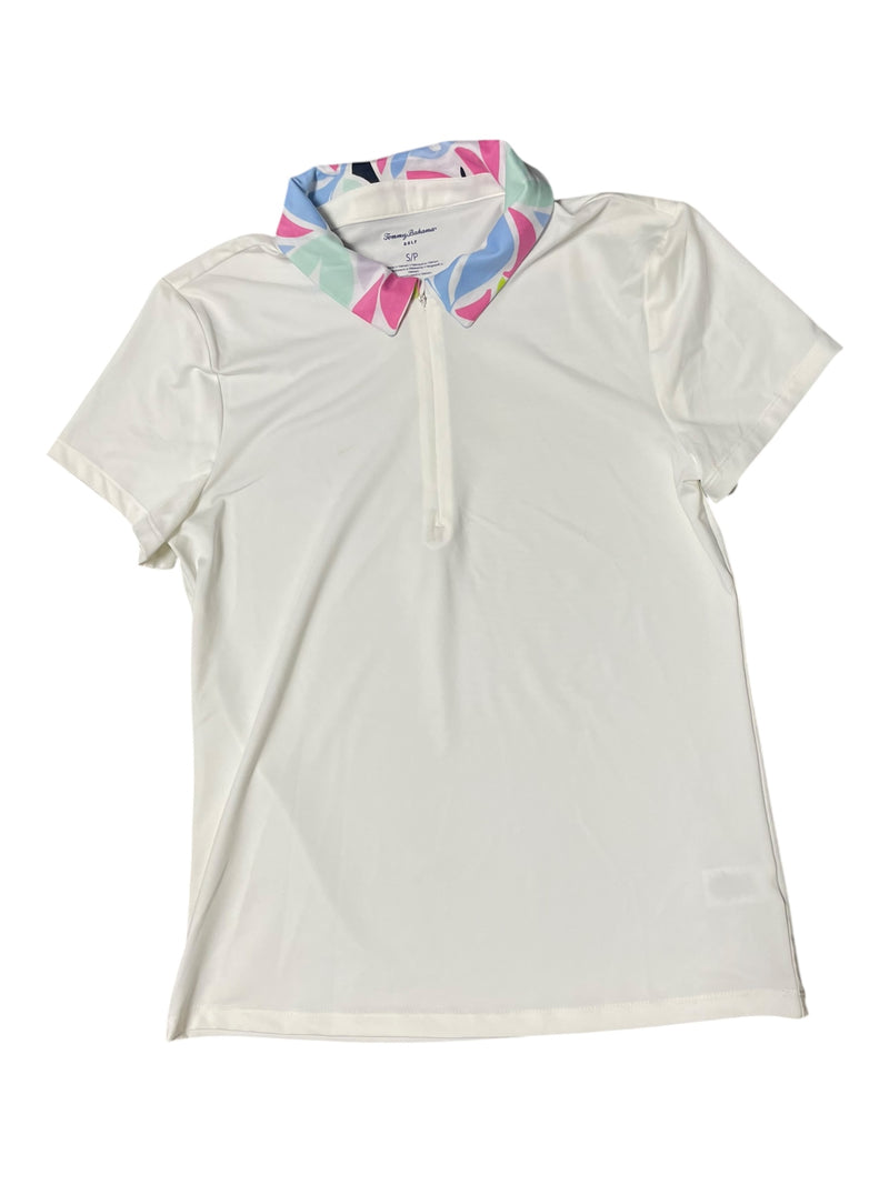 Tommy Bahama Golf Polo - White/Multi Collar - S/P - USED