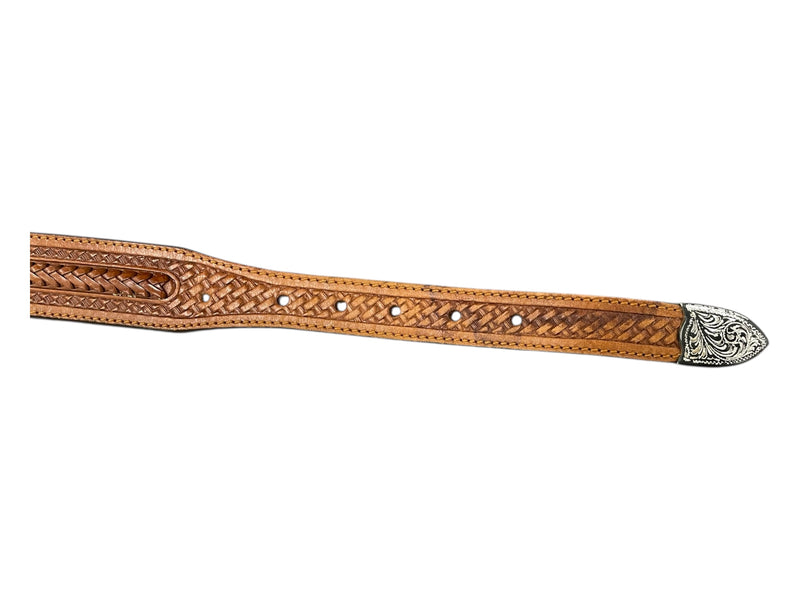 Tony Lama Leather Belt *No Buckle* - Brown - 36 - USED
