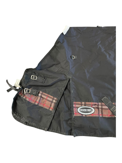 Country Pride T/O Sheet - Black/Brown Plaid - 78" - USED