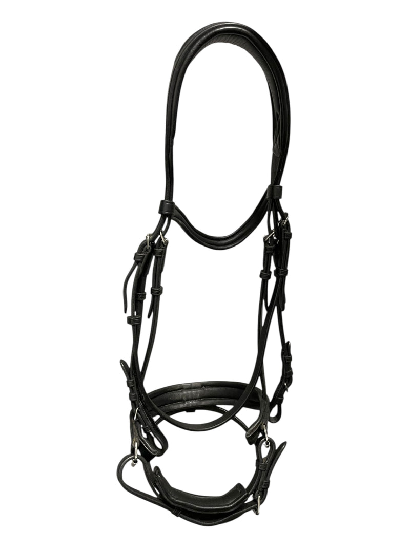 Ergonomic Comfort Bridle W/ Reins - Black - F/S - USED