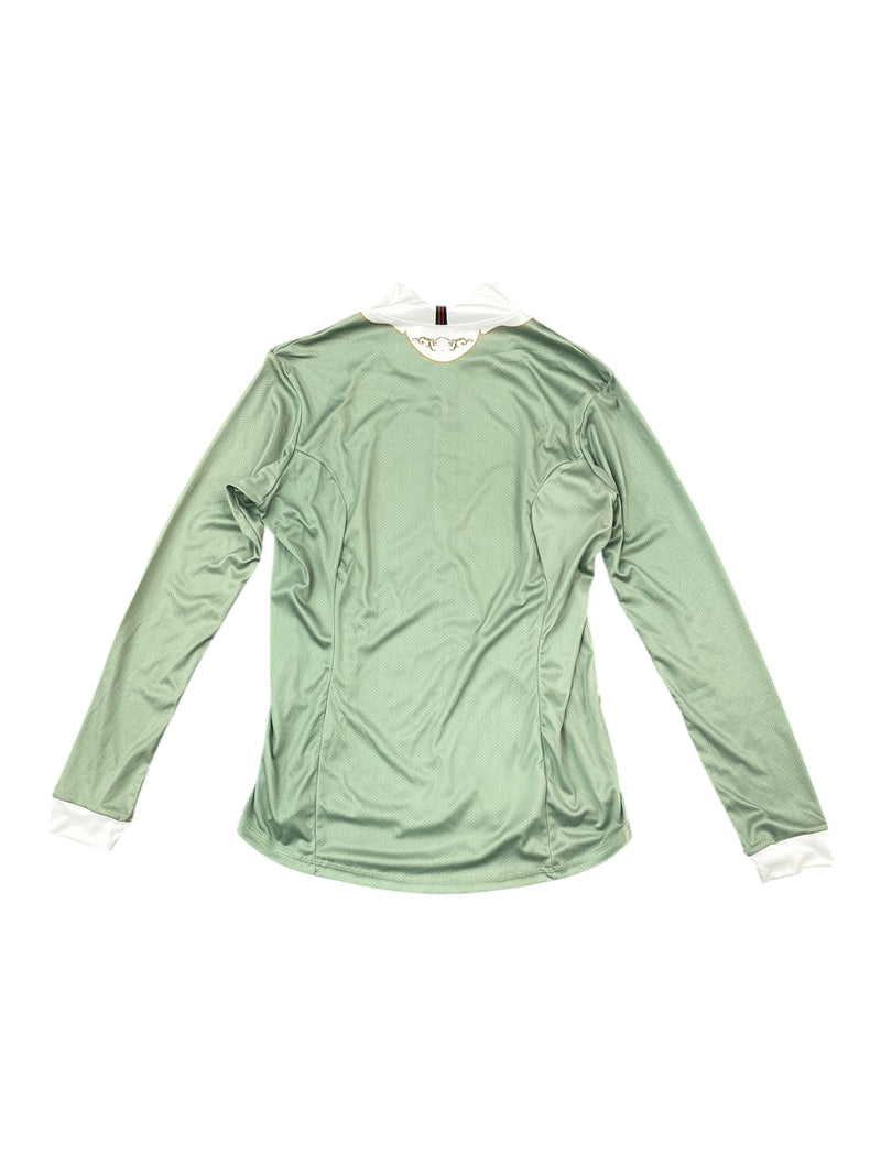 Espoir LS 1/4 Zip - White/Light Green - L - USED