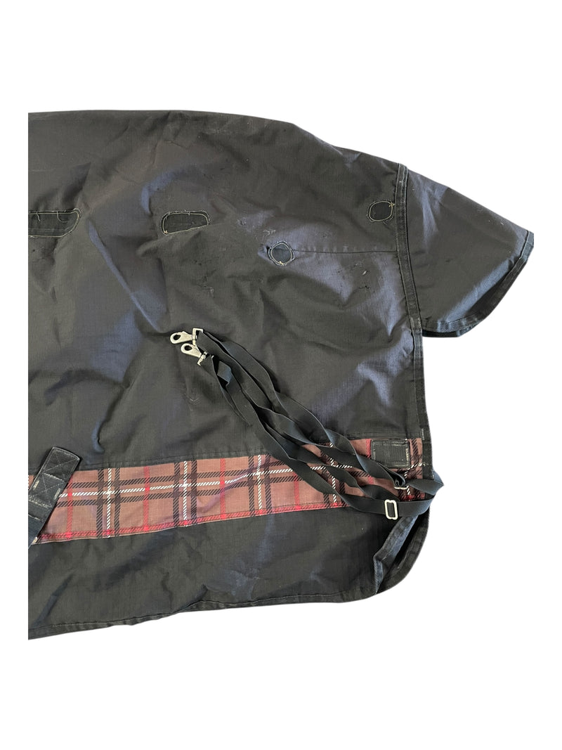Country Pride T/O Sheet - Black/Brown Plaid - 78" - USED