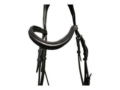 Ergonomic Comfort Bridle W/ Reins - Black - F/S - USED
