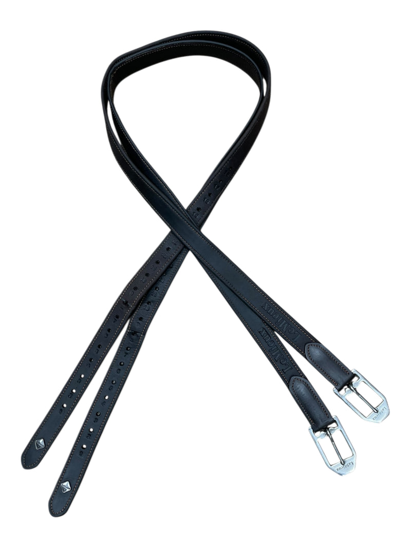 LeMieux Vector Stirrup Leathers - Brown - 130cm (51") - USED
