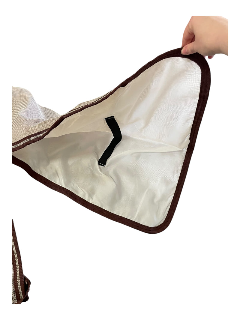 Rambo Fly Sheet W/ Neck - Warm Silver/Brown Trim - Approx 81" - USED