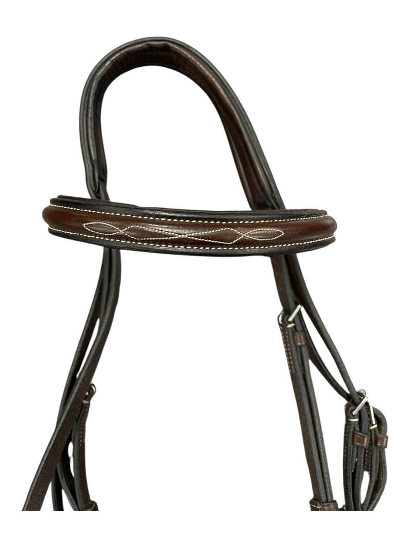Black Oak Fancy Stitch Bridle - Brown - XF - USED
