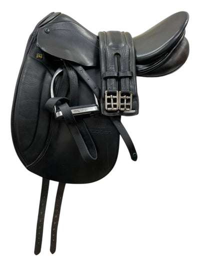 2002 Stubben Roxane DR Saddle - Black - 17.5" / 32 Tree (Wide) - USED