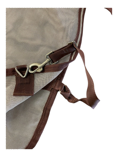 Rambo Fly Sheet W/ Neck - Warm Silver/Brown Trim - Approx 81" - USED
