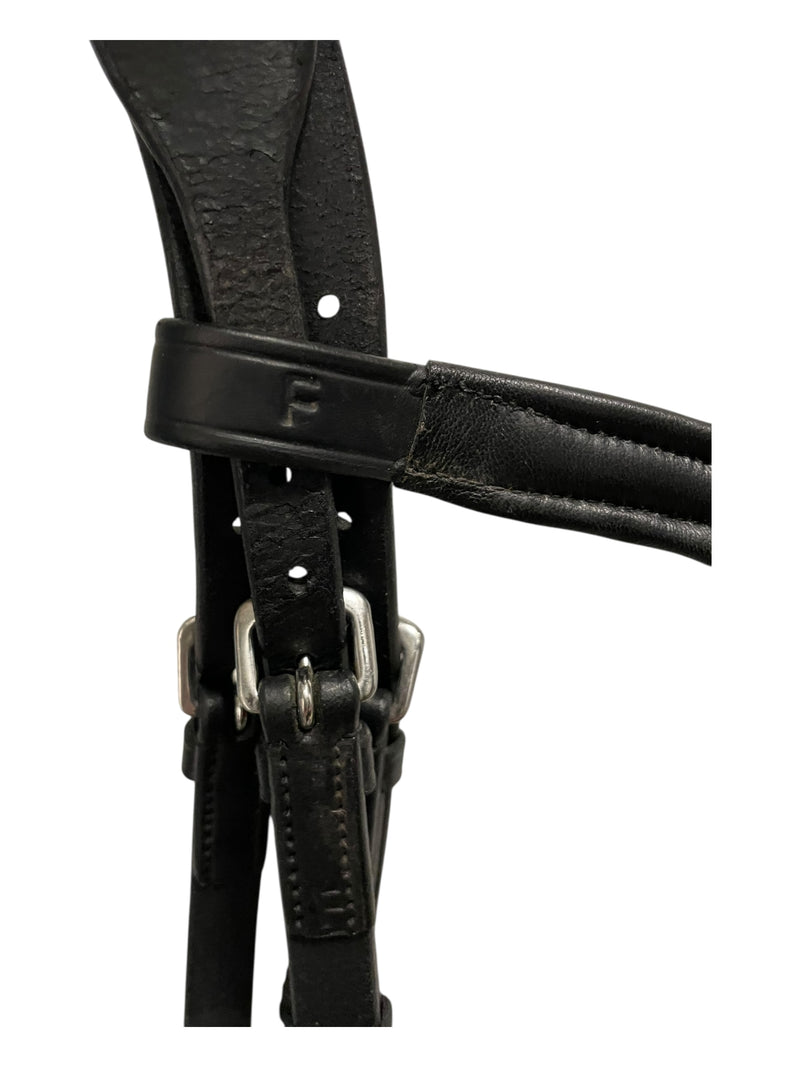 Ergonomic Comfort Bridle W/ Reins - Black - F/S - USED