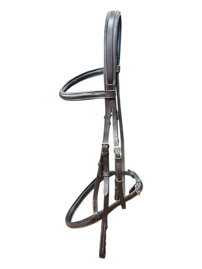 Black Oak Fancy Stitch Bridle - Brown - XF - USED