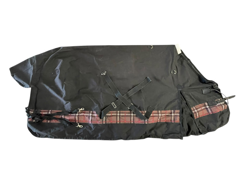 Country Pride T/O Sheet - Black/Brown Plaid - 78" - USED