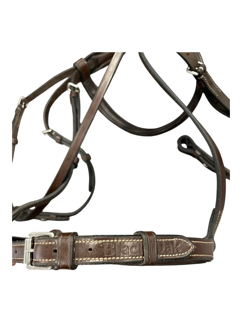 Black Oak Fancy Stitch Bridle - Brown - XF - USED