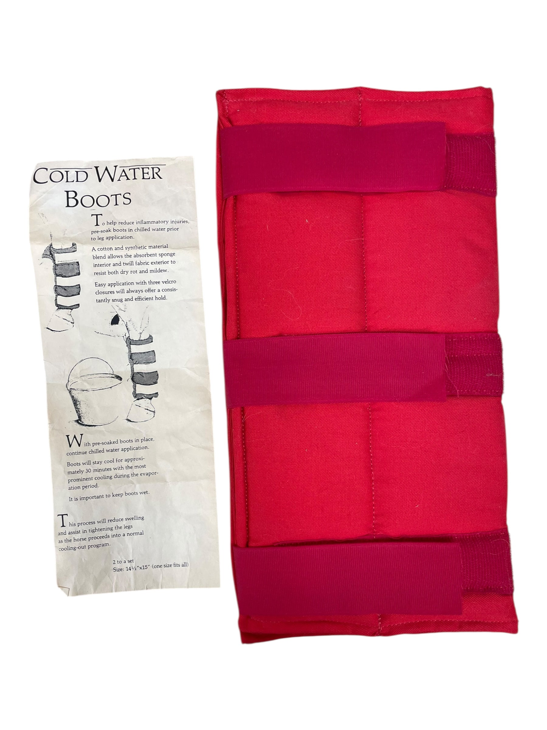 Cold Water Boot *Single* - Red - 14.5 x 15