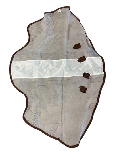 Rambo Fly Sheet W/ Neck - Warm Silver/Brown Trim - Approx 81" - USED