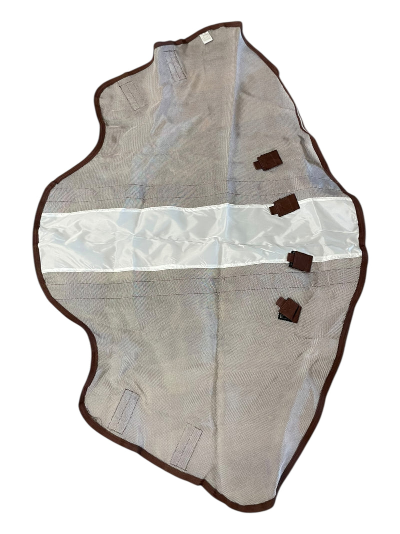 Rambo Fly Sheet W/ Neck - Warm Silver/Brown Trim - Approx 81" - USED