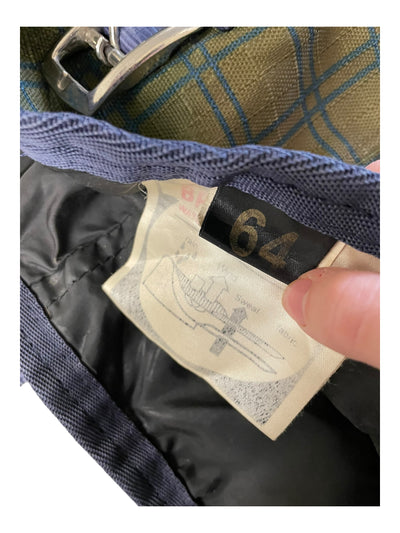 Country Pride T/O Sheet - Olive Plaid/Royal Blue - 64" - USED
