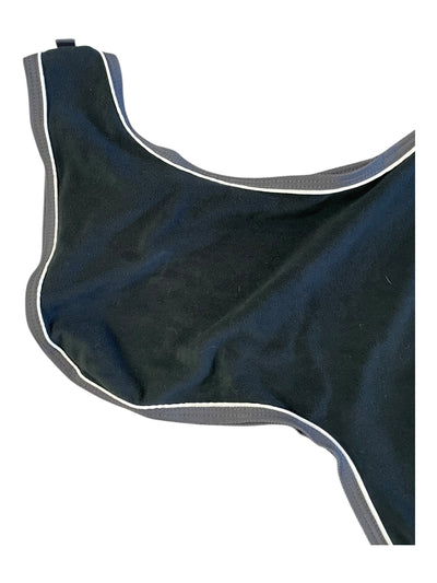 Smartpak Fleece Quarter Sheet - Black/White Piping - Size 78 - USED