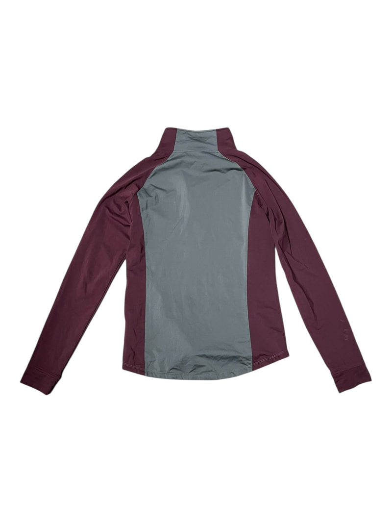 Horseware Winter Half Zip - Gray/Burgundy - M - USED