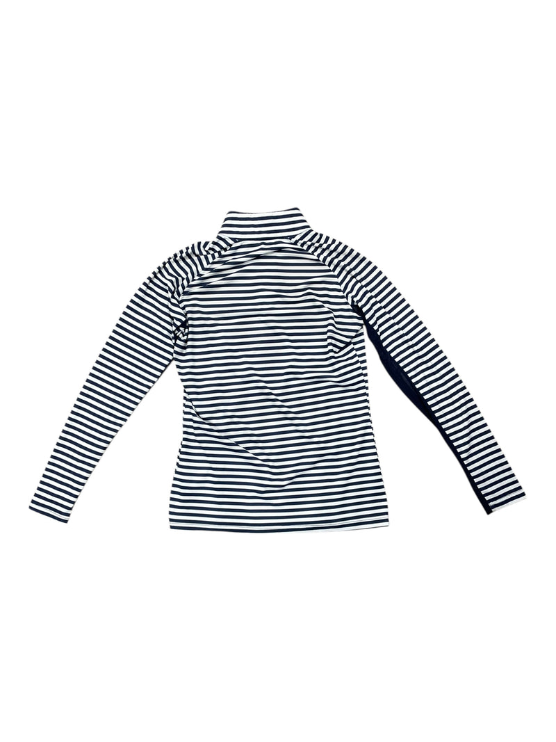 Smartpak Piper LS Sun Shirt - Navy/White Stripe - S - USED