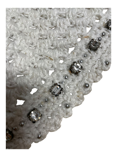 Equine Couture Bonnet - White/Bling - F/S - USED