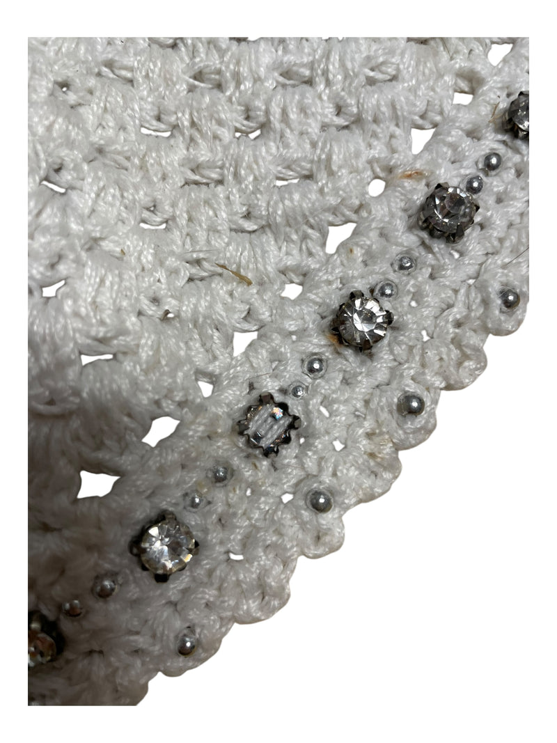 Equine Couture Bonnet - White/Bling - F/S - USED